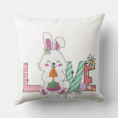 Funny Bunny Happy Easter Day クッション (裏面)