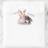 Funny Bunny –[Look! Look!][It's a bit blurry...] ラウンドシール (バッグ)