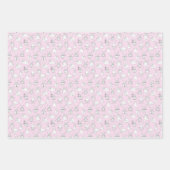 Funny Bunny Rabbits Having Fun ラッピングペーパーシート (正面)