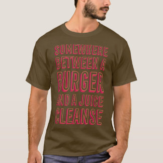 Funny Burger and a Juice Cleanse Hamburger Comfort Tシャツ