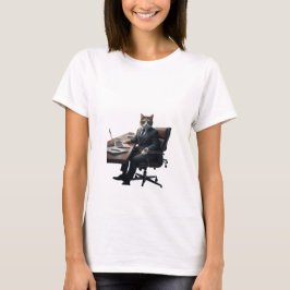Funny Business Cat CEO Boss Office Humor Graphic Tシャツ