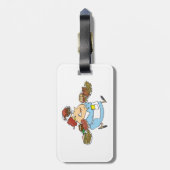 Funny Busy Waitress Overworked Server ラゲッジタグ (裏面縦)