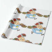 Funny Busy Waitress Overworked Server ラッピングペーパー (アンロールド)
