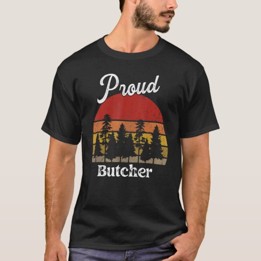 Funny Butcher Shirts Job Title Professions Tシャツ (正面)