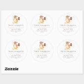 Funny Butt Nugget Farm Coop Egg Carton Label ラウンドシール (シート)