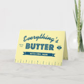 Funny Butter Stick Butter Mom Mother's Day Card カード (正面)