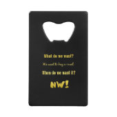 Funny Buy a Vowel — Now! クレジットカード栓抜き (裏面)