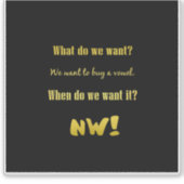 Funny Buy a Vowel — Now! シール (正面)