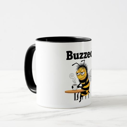 Funny Buzzed Bee マグカップ (正面左)