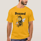 Funny Buzzed Bee Tシャツ (正面)