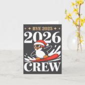 Funny Bye 2025 2026 Crew New Year Friends Squad  カード (黄色い花)