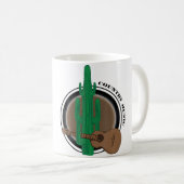 Funny Cactus With Guitar Playing Country Music コーヒーマグカップ (正面右)