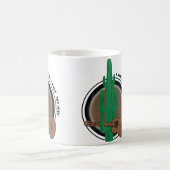 Funny Cactus With Guitar Playing Country Music コーヒーマグカップ (中央)