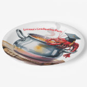 Funny Cajun Graduation Party ペーパープレート (アングル)