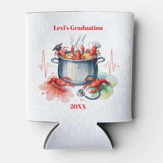 Funny Cajun Nurse Graduation Party 缶クーラー (正面)