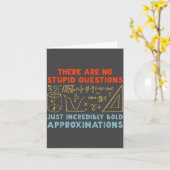 Funny Calculus Teacher Math Lover Mathematics Sarc カード (黄色い花)