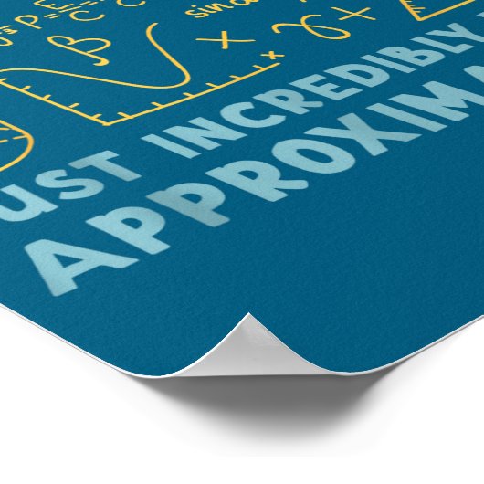 Funny Calculus Teacher Math Lover Mathematics Sarc ポスター (角)