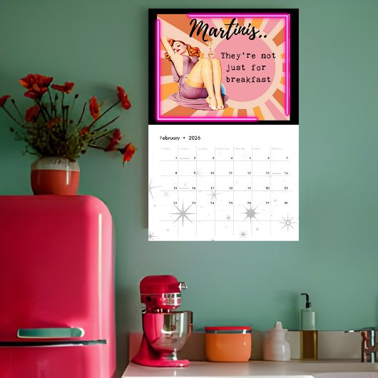 Funny Calendar For Her Gift Best Friend PinUp Girl カレンダー