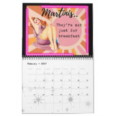 Funny Calendar For Her Gift Best Friend PinUp Girl カレンダー (2月 2027)