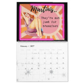 Funny Calendar For Her Gift Friend Retro "Done" カレンダー (2月 2027)