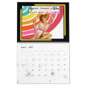 Funny Calendar For Her Gift Friend Retro "Done" カレンダー (3月 2027)