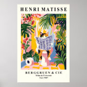 Funny Calico Cat Print - Matisse Style Bathroom ポスター (正面)