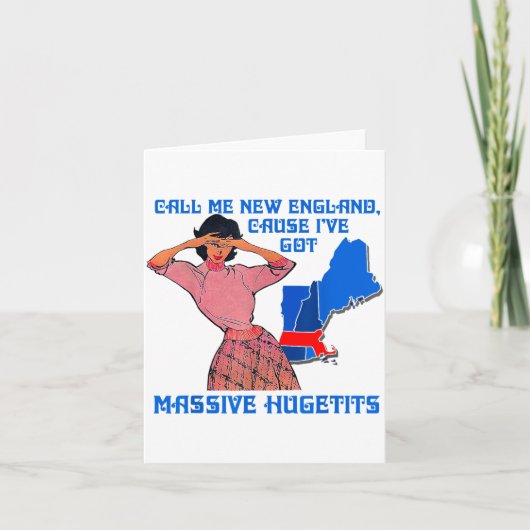 Funny Call Me New England Cause I Ve Got Mive Huge カード (正面)
