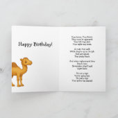 Funny Camel Knees Age Burn  カード (内部)