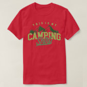 Funny Camper Camp Retro Camping Tent This Is My Ca Tシャツ (デザイン正面)