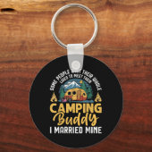 Funny Camping Camper Couple Camping Lovers Partner キーホルダー (正面)