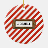 Funny Camping Canoe Keepsake セラミックオーナメント (裏面)