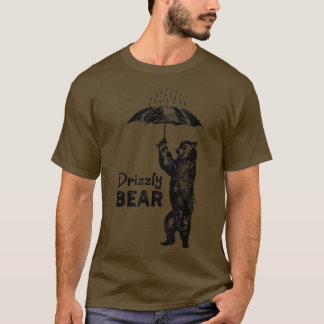 Funny Camping Design - Drizzly Bear Grizzly Bear Tシャツ