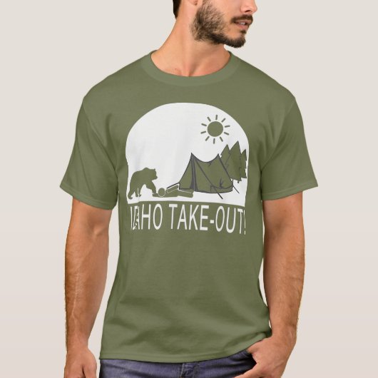 Funny Camping Hiking Hiker In Idaho take out Tシャツ (正面)