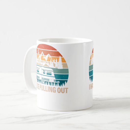 Funny Camping I Hate Pulling Out Camper Travel コーヒーマグカップ (正面左)