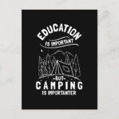 Funny Camping Quote ポストカード (正面)