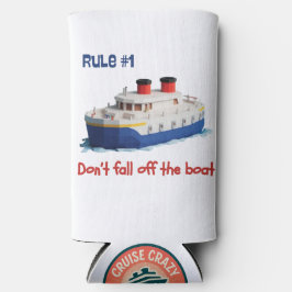 Funny Can Cooler - Rule #1 Don’t Fall Off the Boat スリム缶クーラー