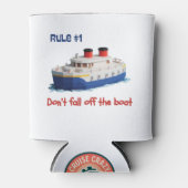 Funny Can Cooler - Rule #1 Don’t Fall Off the Boat 缶クーラー (正面)