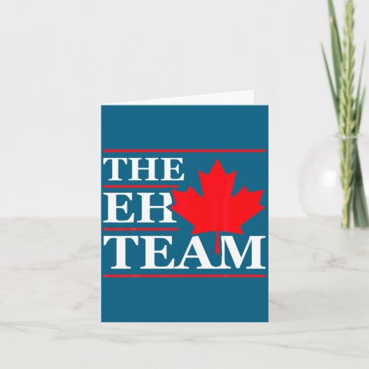 Funny Canada Eh Team Canadian Comedy Sarcasm Map  カード (正面)