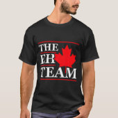 Funny Canada Eh Team Canadian Comedy Sarcasm Map  Tシャツ (正面)