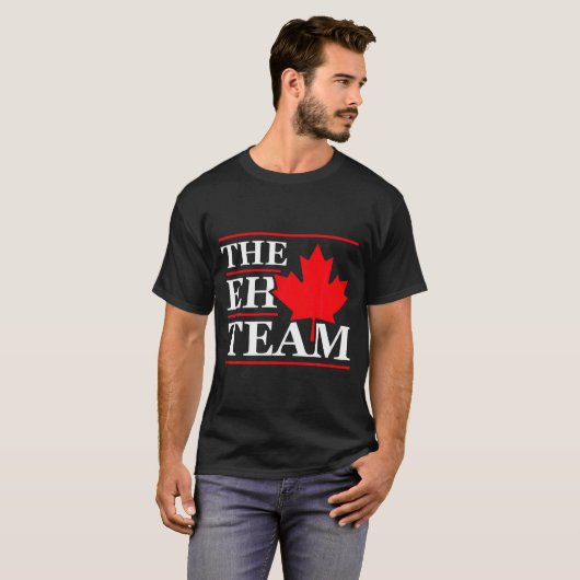 Funny Canada Eh Team Canadian Comedy Sarcasm Map  Tシャツ (正面フル)