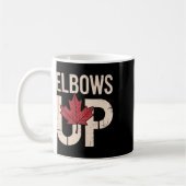 Funny Canada Meme Elbows Up (1)  コーヒーマグカップ (左)