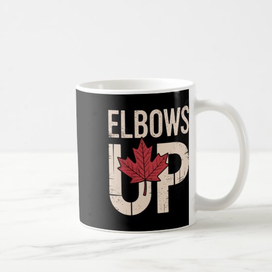 Funny Canada Meme Elbows Up (1)  コーヒーマグカップ (右)