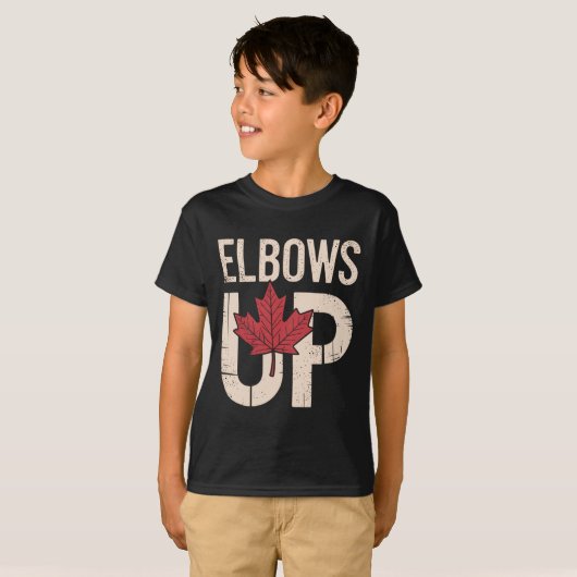 Funny Canada Meme Elbows Up (1)  Tシャツ (正面フル)