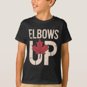 Funny Canada Meme Elbows Up (1)  Tシャツ (正面)