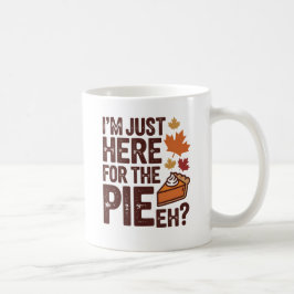 Funny Canadian Thanksgiving Pie 'Eh' Retro Fall  コーヒーマグカップ