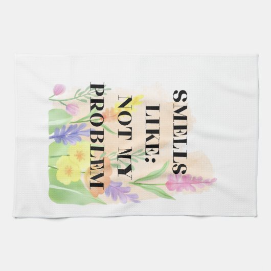 Funny Candle – “Smells Like Not My Problem” Gift キッチンタオル (横)