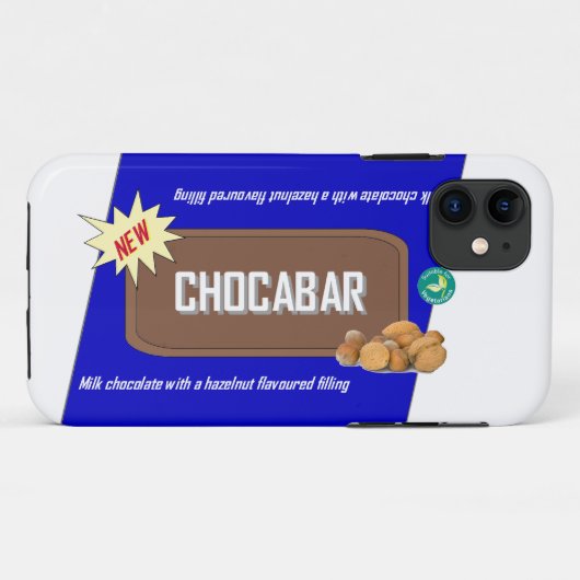 Funny candy bar with nuts Case-Mate iPhoneケース (裏面(横))
