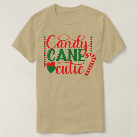 Funny Candy Cane Cutie Christmas Candy Cane Lover  Tシャツ (デザイン正面)