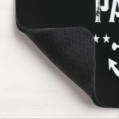 Funny Captain Papa Anchor Design  マウスパッド (コーナー)