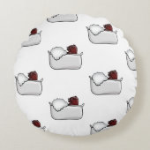 Funny Capybara ラウンドクッション (正面)